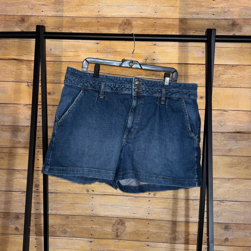 Lee Dark Blue Jean Shorts for Women